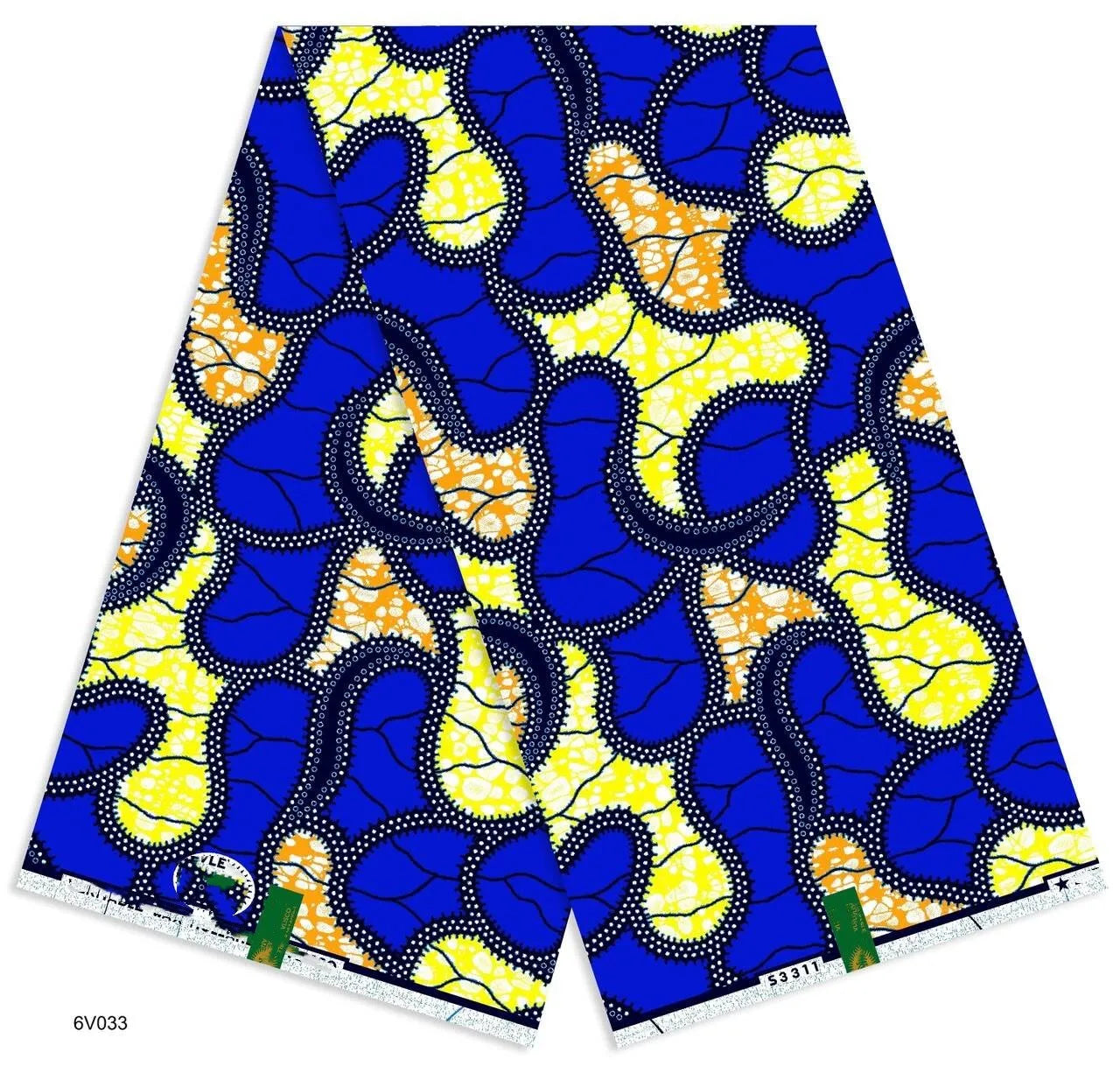 African Ankara Wax Print Fabric - 100% Cotton Soft Nigerian Real Wax Material for Women’s Party Dresses