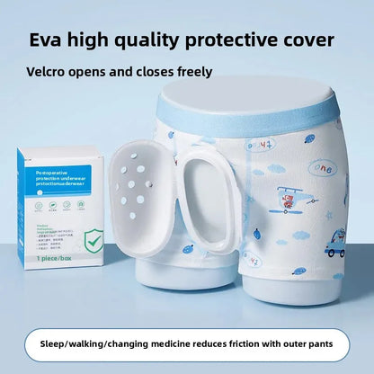 Post-Surgery Protective Underwear - Soft Cotton Anti-Friction Support Briefs for Children & Adults