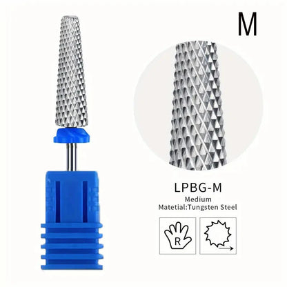 5-in-1 Extra Long 24mm Tungsten Carbide Nail Drill Bits – Safe & Efficient Gel Polish Acrylic Removal Tool