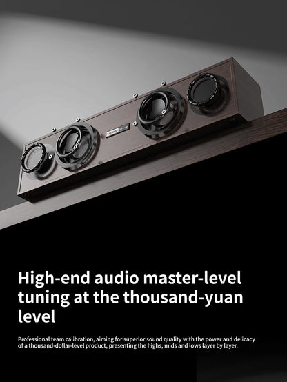 Lenovo C02 Multimedia Bluetooth Speaker – Wired & Wireless Retro Dual-Mode Subwoofer for TV, Computer & Mobile Devices