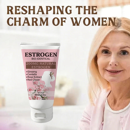 Women's Ginseng & Rose Moisturizing Cream - Centella Asiatica Skin-Nourishing Body Care Lotion
