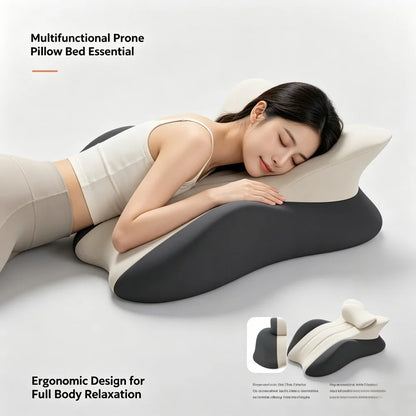 Wedge Pillow - Multi-Positional Memory Foam Ergonomic Support Pillow with Removable Cover