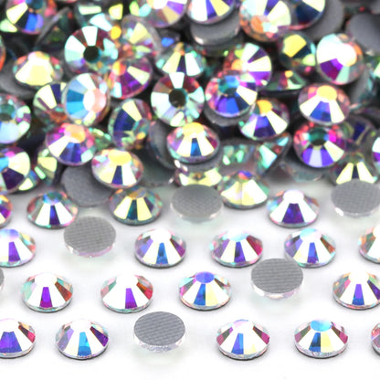YHB 101-127 Hotfix Crystal Rhinestones - Glitter Glass Flatback Gems for Bags, Shoes, Garments, Phone & Nail Art DIY