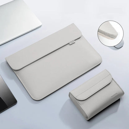PU Leather Laptop Sleeve — Protective Bag Case for MacBook Air/Pro 13-16", Xiaomi, Huawei, Dell, HP, ASUS 14-15.6 Inch Notebooks