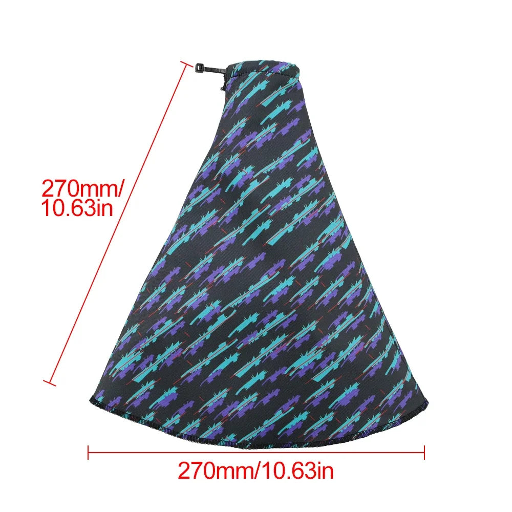 JDM Camouflage Blue Car Shift Knob Boot - Retro Gear Shift Interior Decor Accessory for Custom Car Styling