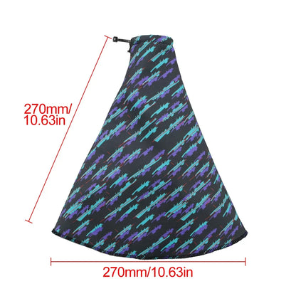 JDM Camouflage Blue Car Shift Knob Boot - Retro Gear Shift Interior Decor Accessory for Custom Car Styling
