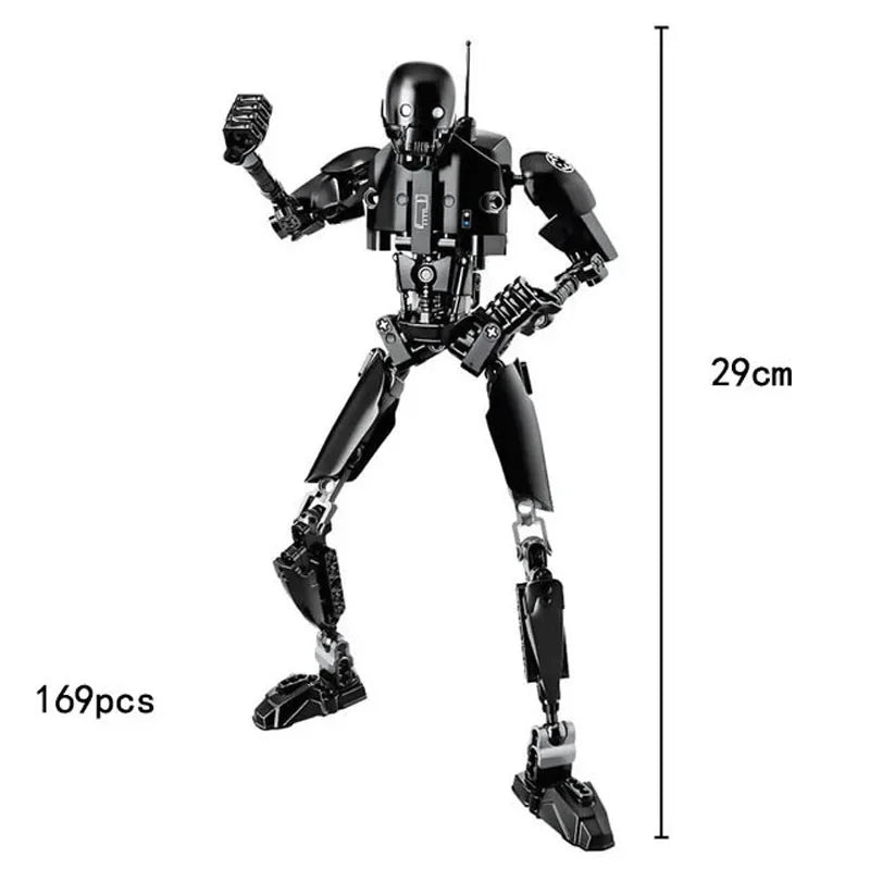 Space Wars Buildable Action Figures — Kylo Ren, Chewbacca, Boba Fett, Jango Fett & General Grievous Toys for Kids (KSZ605/617/326)