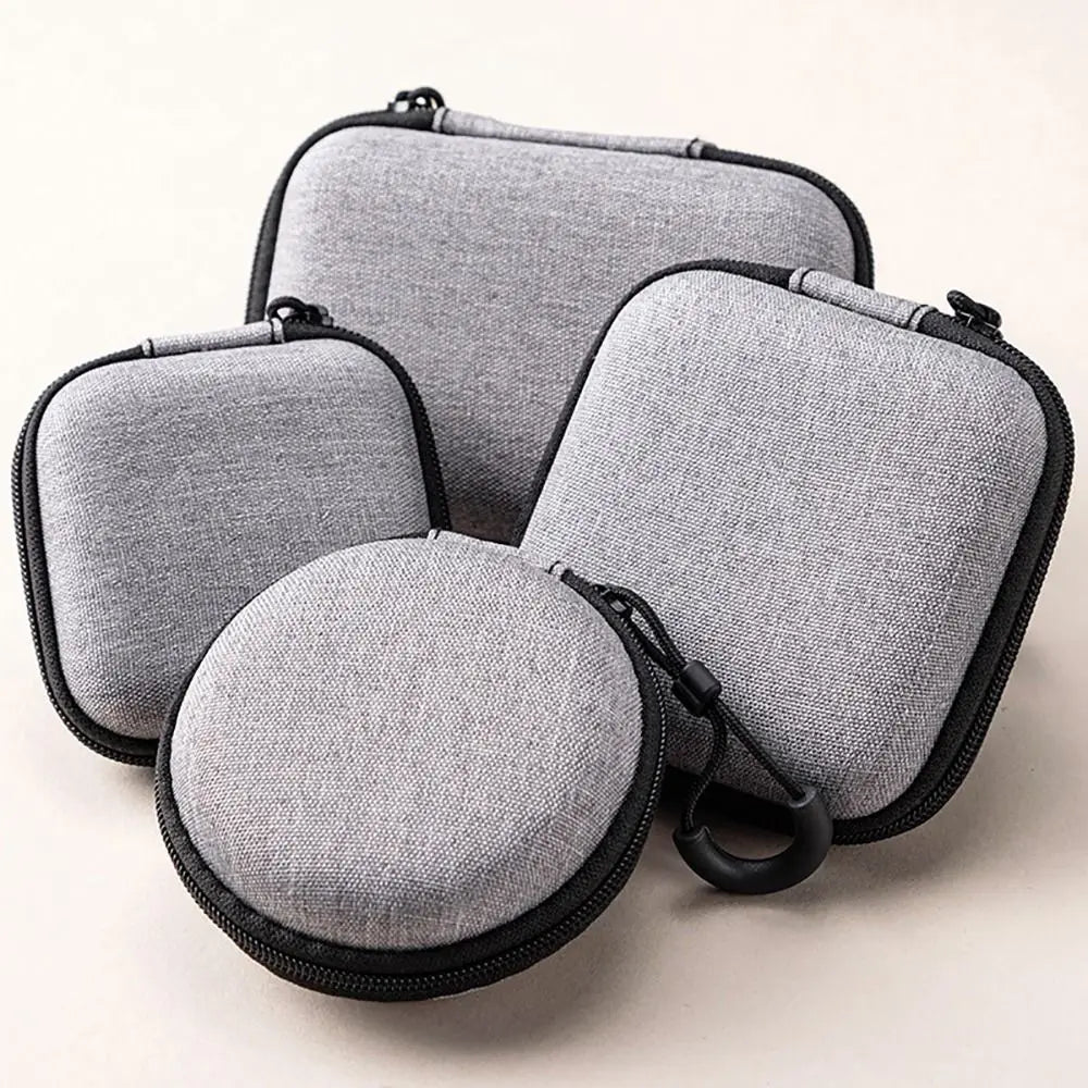 Mini EVA Storage Bag — Zipper Carrying Pouch for AirPods, Earphones, Phone, Charging Cables & Digital Accessories