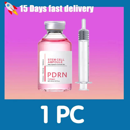 PDRN Stem Cell Serum Ampoule - Collagen Moisturizing Essence for Hydrated, Radiant-Looking Skin and Fine Line Care