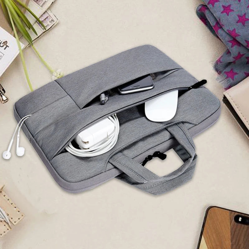 Water-Resistant Laptop Sleeve Bag - Universal Notebook Handbag Case for 11-15.6 Inch MacBook & Computer Travel Protection