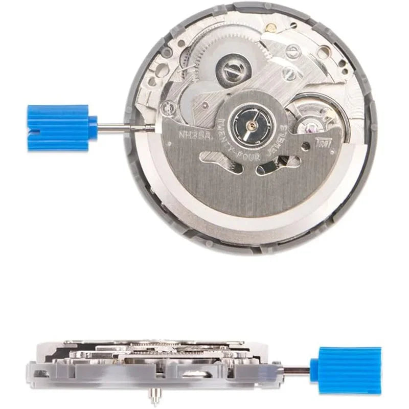 NH35 Premium Automatic Mechanical Movement NH35A 24 Jewels Self-Winding Watch Movement – High Accuracy Replacement with Date Wheel (3/3.8/6 Position)