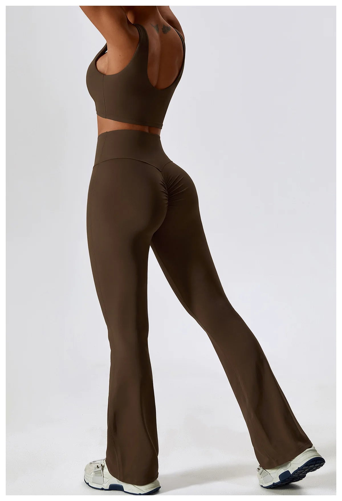 2PCS Seamless Women’s Yoga Set – Long Sleeve Crop Top & Leggings Workout Outfit, Athletic Gym Sportswear