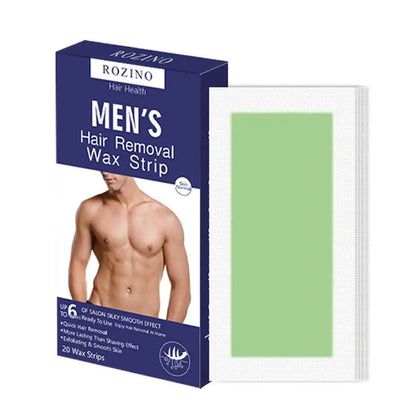 20-Piece Hair Removal Wax Strips - Cold Waxing Paper for Facial and Body Hair Removal at Home