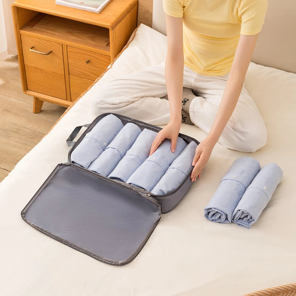 3pcs Travel Packing Bag Set | Compressible Waterproof Nylon Organizer for Suitcase, Luggage, Portable