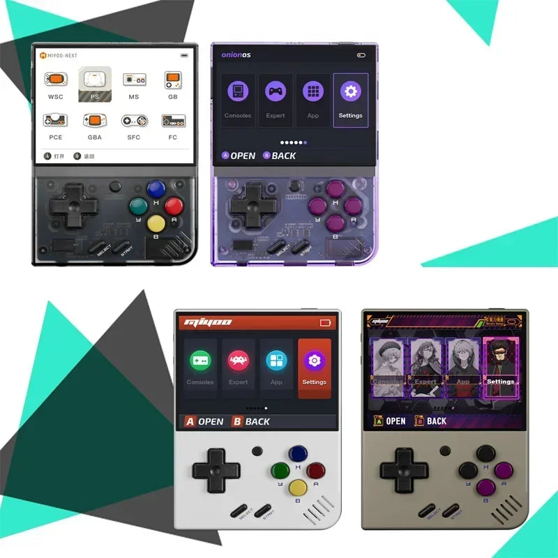 MIYOO Mini Plus V2 Portable Retro Handheld Game Console — IPS Screen Classic Linux Gaming System, Children’s Gift