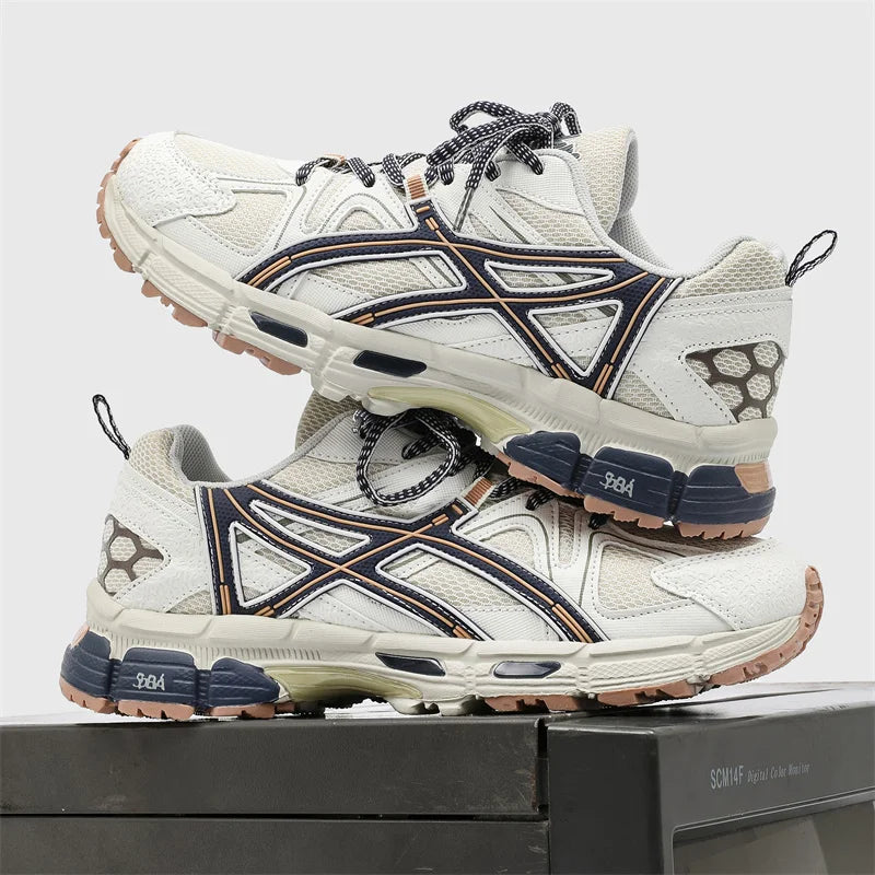 Men’s Casual Running Sneakers - Breathable Lace-Up Walking & Jogging Shoes for Outdoor Leisure