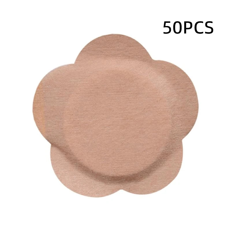 50PCS Castor Oil Navel Stickers - Disposable Self-Adhesive Belly Button Patches