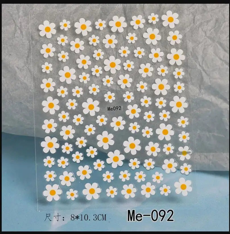 5D Macaron Nail Stickers - Embossed Flower, Fruit, Bear & Rabbit Charms for Summer DIY Manicure Decoration