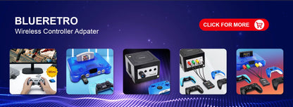 RetroScaler BlueRetro Wireless Adapter – Supports Up to 4 Controllers for Nintendo 64 N64