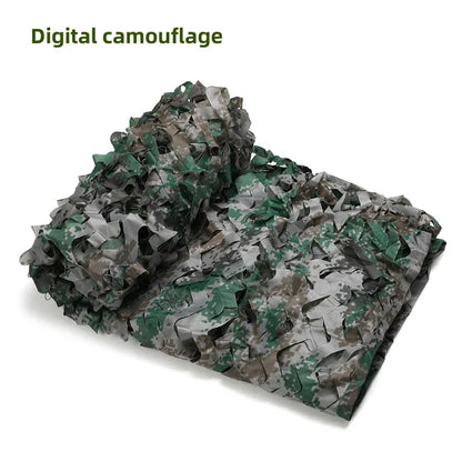 Camouflage Hunting Net - Outdoor Shade Mesh for Car Tent Awning, Sun Protection & Forest Concealment