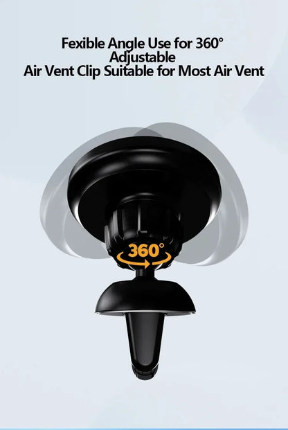30W Magnetic Wireless Car Charger Stand – Fast Air Vent Mount for iPhone 15/14/13/12 Pro Max/Mini