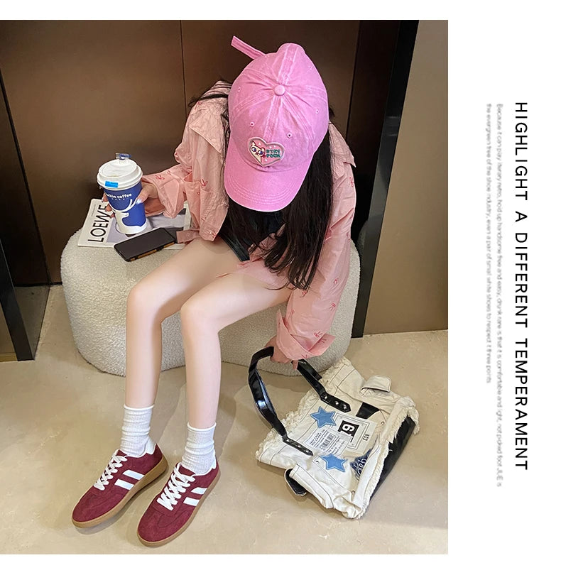 Women’s Casual Lace-Up Shoes | Lightweight Anti-Slip Flat Sneakers for Outdoor Walking