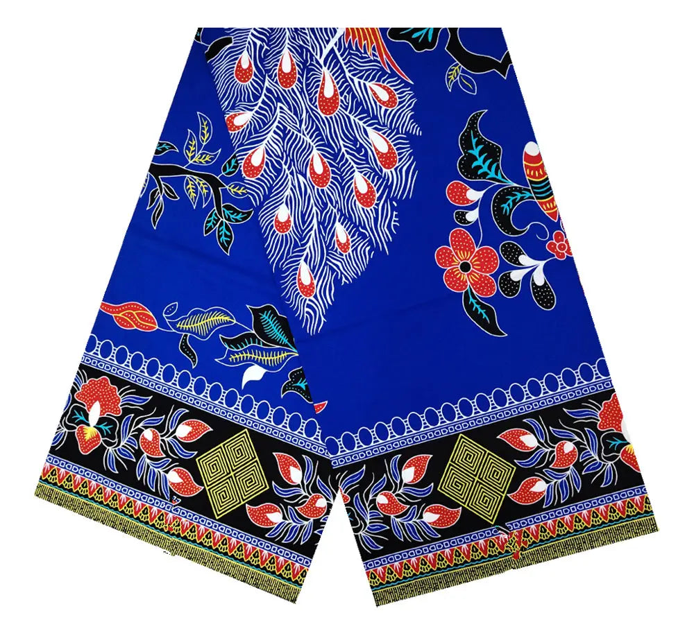 100% Cotton African Ankara Wax Fabric - Soft Real Wax Print for Dresses