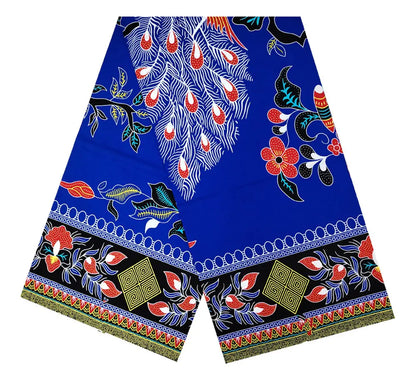 100% Cotton African Ankara Wax Fabric - Soft Real Wax Print for Dresses