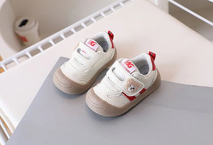 2025 Toddler Shoes — PU Leather Soft-Sole Sneakers for Baby Boys & Girls, Ergonomic First-Step Sport Shoes