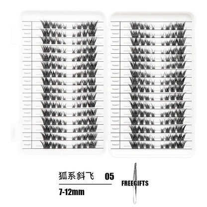 Individual Lash Extensions Kit – DIY Cluster Eyelash Book, False Lashes for Home Makeup