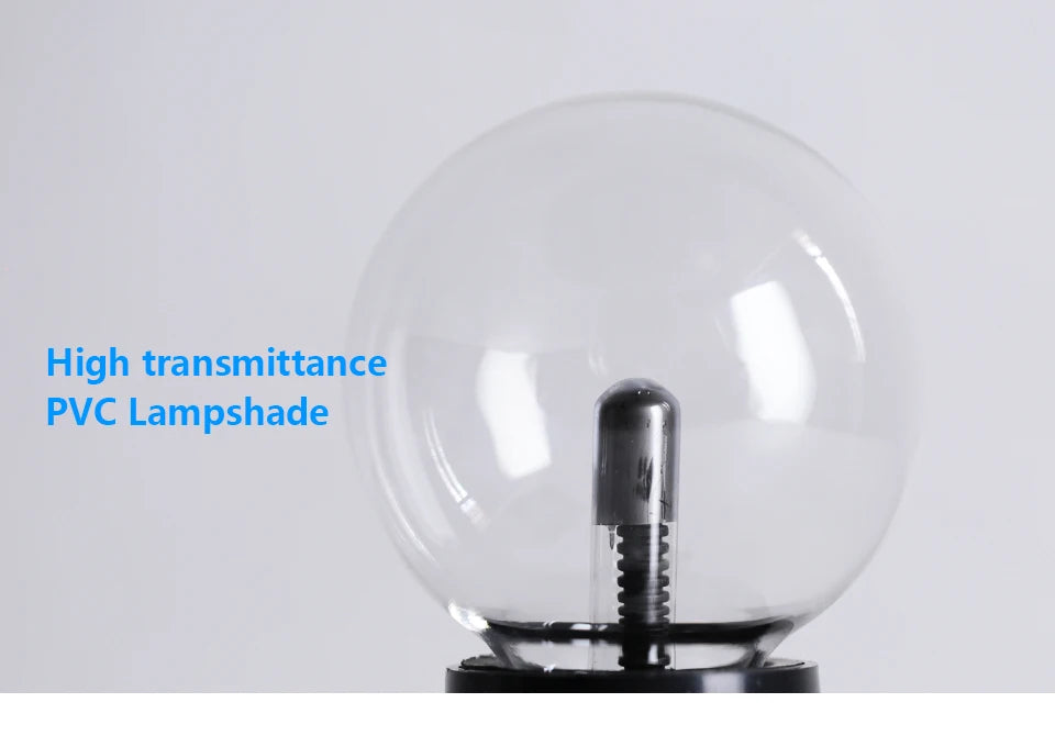 Magic Crystal Plasma Ball Lamp – LED Night Light for Kids, Bedroom & Gifts (3–8 Inch)