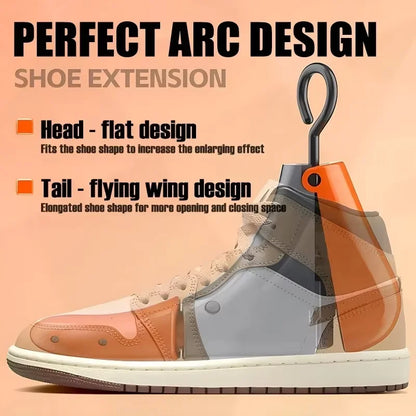 1/2 PCS Universal Adjustable Shoe Stretcher – Boot & Sneaker Widener with Steel Shaft for Left & Right Shoes