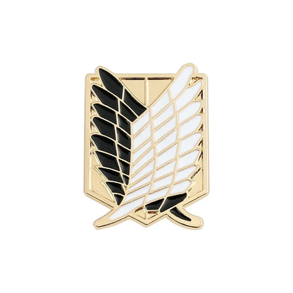 Attack on Titan Enamel Pin Badge - Anime Metal Lapel Pin for Bags, Backpacks & Fan Collectible Gift