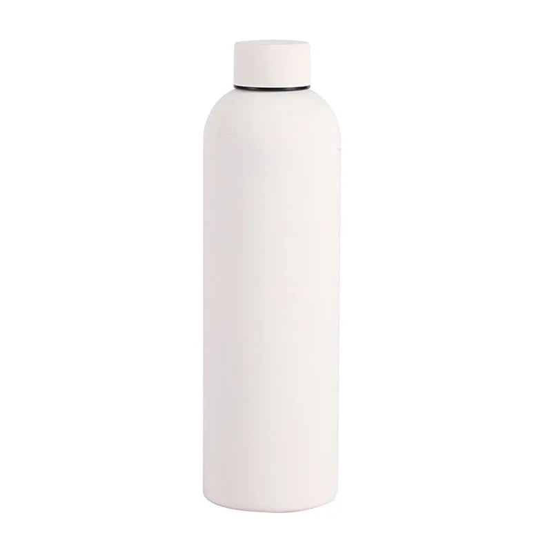 500/750ML Stainless Steel Thermos Cup – Outdoor Sports Kettle, Rubber Paint, Double-Walled Insulated Water Bottle