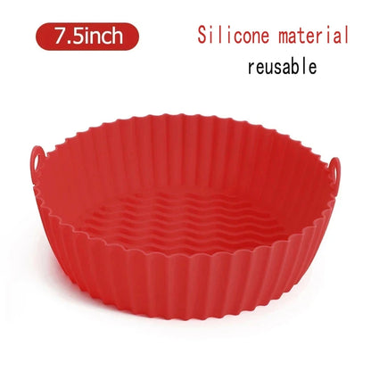 50Pcs Disposable Non-Stick Air Fryer Paper Liners – Round Baking Sheets Kitchen Airfryer Accessories for Easy Cooking & Cleanup