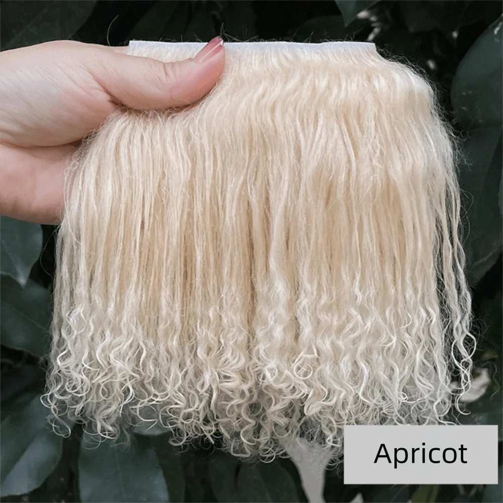 Mongolia Fur Sheepskin Curly Hair Extensions — Cute Wool Texture Wigs for SD, Blyth & BJD Dolls