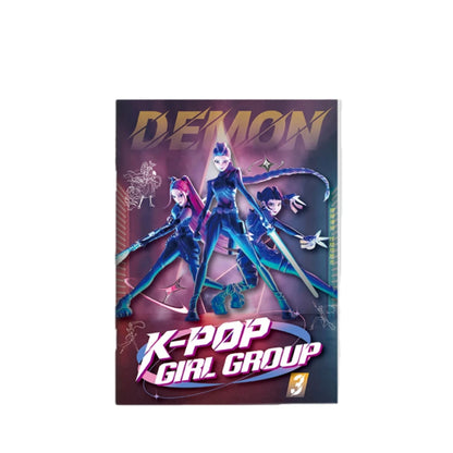2025 KPop Demon Hunter Coloring Book – Line Drawing Picture Book, Painting Activity for Kids, Birthday Gift