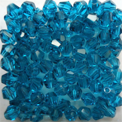 Isywaka 3–8mm Austria Crystal Bicone Glass Beads – Colorful Faceted Loose Spacer Beads for DIY Jewelry Making, Bracelet & Charm Craft Supplies