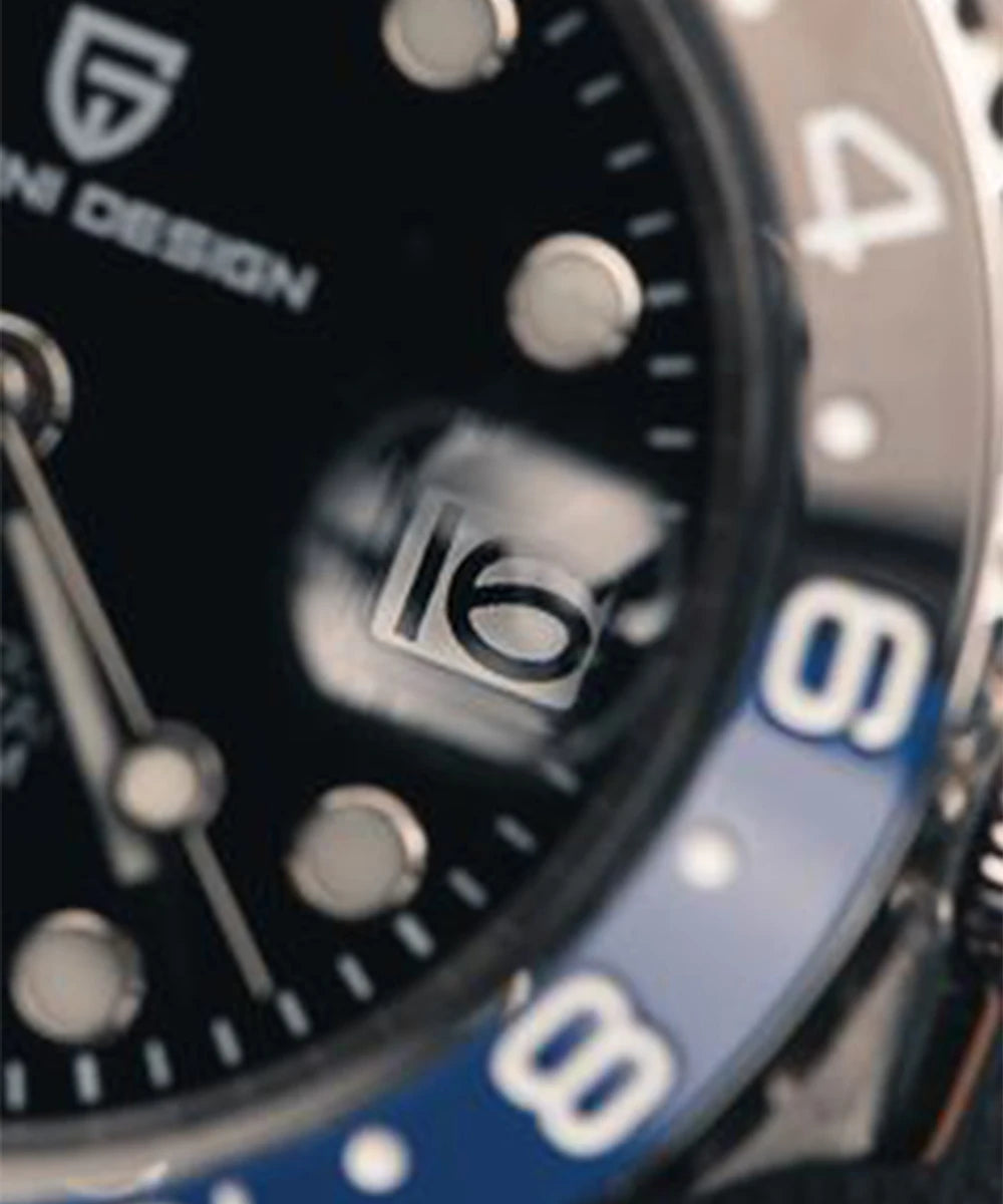PAGANI DESIGN V3 GMT Men’s Luxury 40mm Automatic Mechanical Watch – Sapphire Crystal Stainless Steel Waterproof