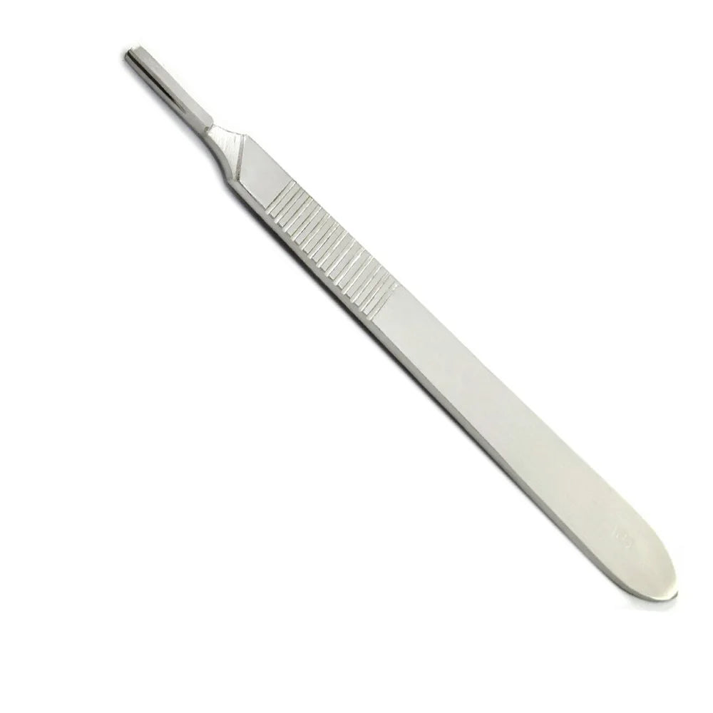 100pcs Sterilized Dental Surgical Blades — Carbon Steel Scalpel Knife Handles for Beauty, DIY, & Mobile Phone Repair Disposable Tools