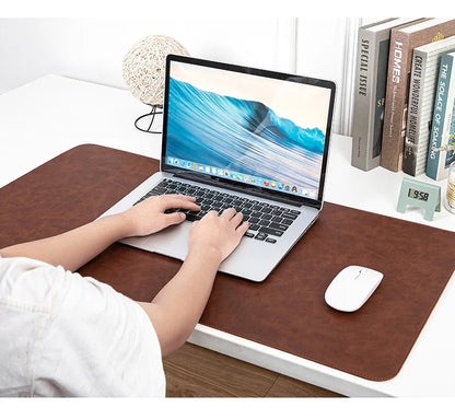 Waterproof PU Desk Pad – Large Non-Slip Mouse Pad & Keyboard Mat for Computer Laptop, Easy to Clean Protective Cover