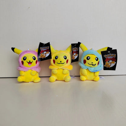 20PCS Pokémon Plush Keychain Set – Eevee, Bulbasaur, Squirtle, Charmander & More Cute Toy Gifts