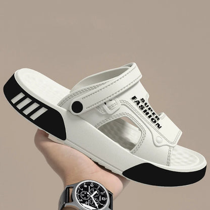 Men’s EVA Platform Slippers - Soft-Soled Summer Slides for Home, Beach & Outdoor Walking