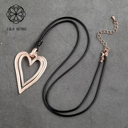 Vintage Long Chain Necklace – Irregular Gothic Pendant Jewelry for Women, 2023 Trendy Fashion Accessories