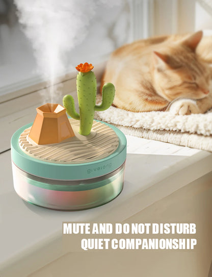Landscape Air Humidifier – Small USB Spray, Silent Hydration for Bedroom, Desktop & Car, Aromatherapy Diffuser