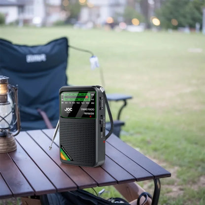 Portable AM/FM/SW Pocket Radio — Mini Receiver with Rechargeable Battery, Good Reception & Wired Earphone Support