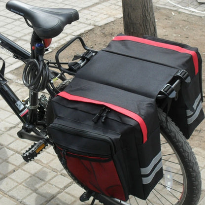 2-in-1 Cycling Double-Side Rear Rack – Camo Trunk Bag & Bike Pannier for Mountain & Road Bikes