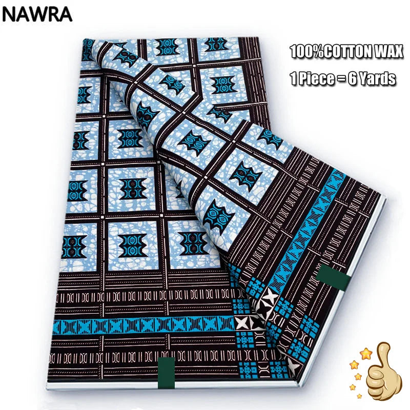 100% Cotton African Wax Print Fabric - High Quality Original Real Wax Ankara Batik Pagne Nigeria Style Sewing Fabric