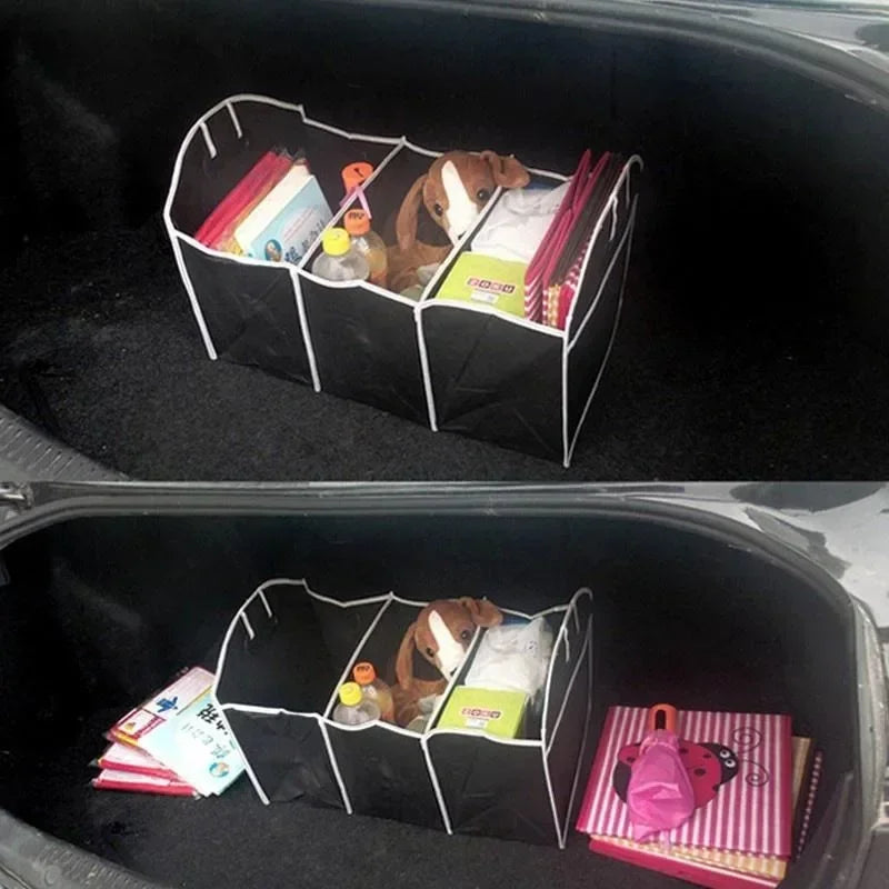 Foldable Car Trunk Organizer – Multi-Purpose Storage Box for Toys, Food & Car Accessories