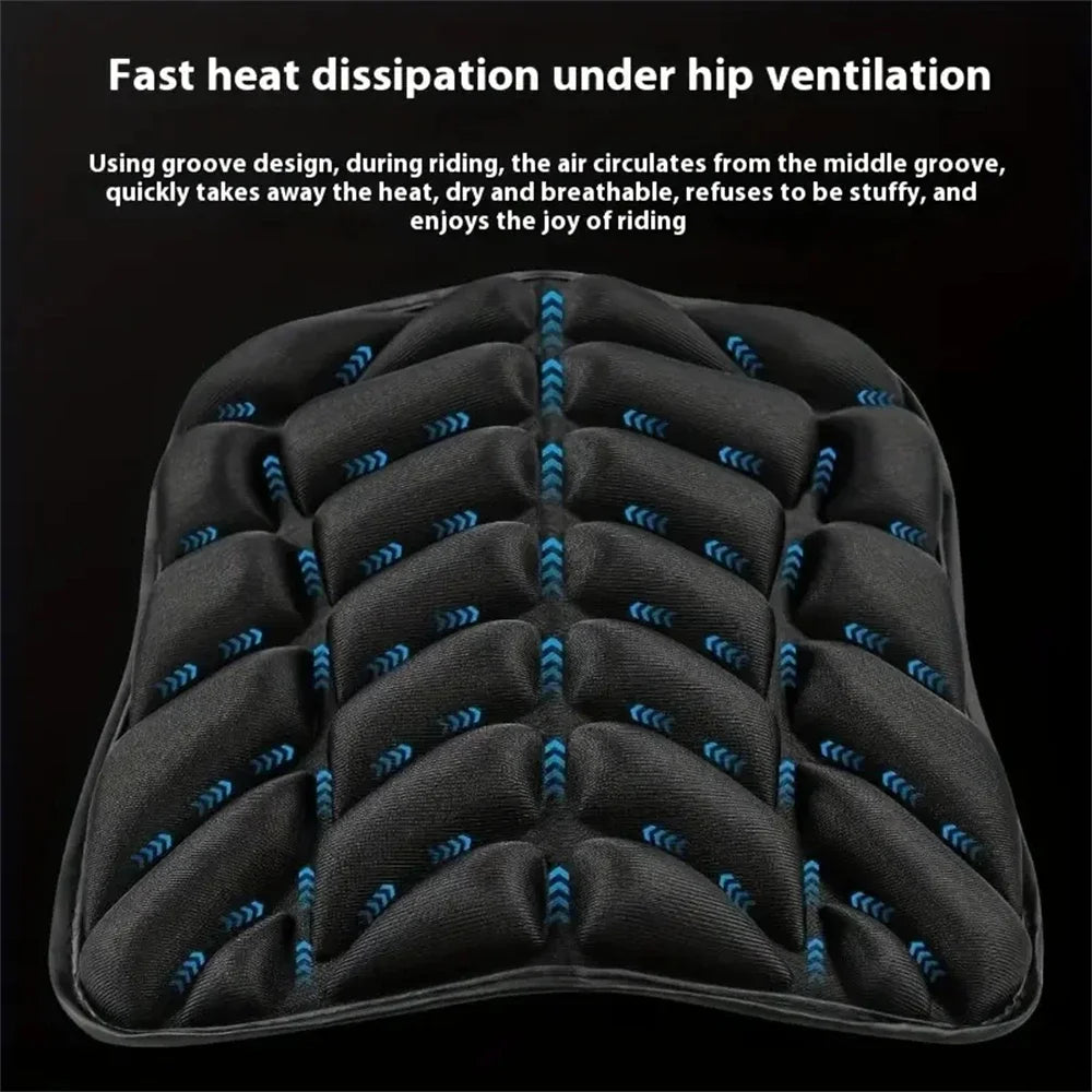 Universal Motorcycle Seat Cushion - Thick Shock-Absorbing Heat-Insulating Comfort Pad